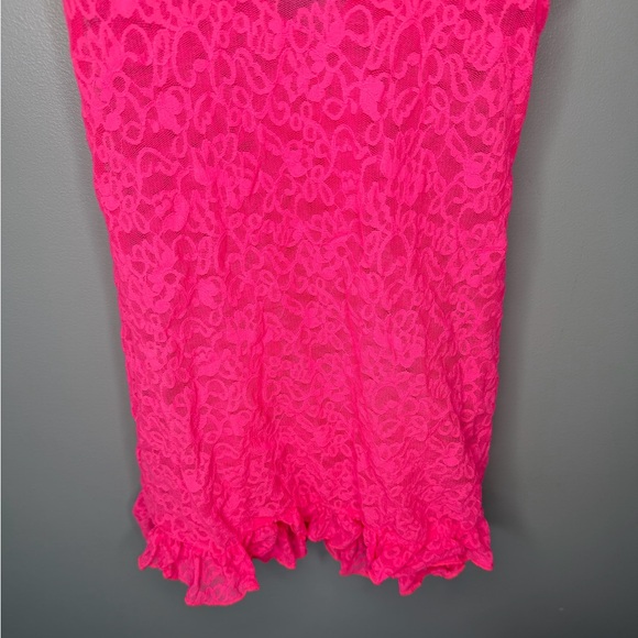 NWT Victoria’s Secret x 2000s Hot Pink Lace Chemise - Picture 7 of 15